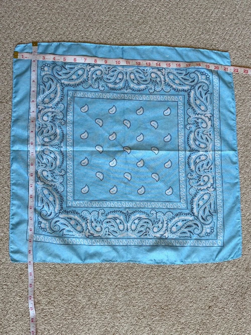 Bandana scarf blue black